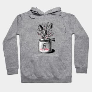 Winter still life with pine cones and branches, very elegant and atmospheric Hoodie